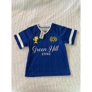 BoxLunch Sonic the Hedgehog Green Hill Zone Jersey Tee Toddler 3T Blue Soccer‎